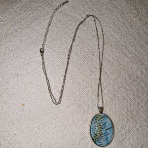 Necklace Map Pendant Japan Handmade Jewelry